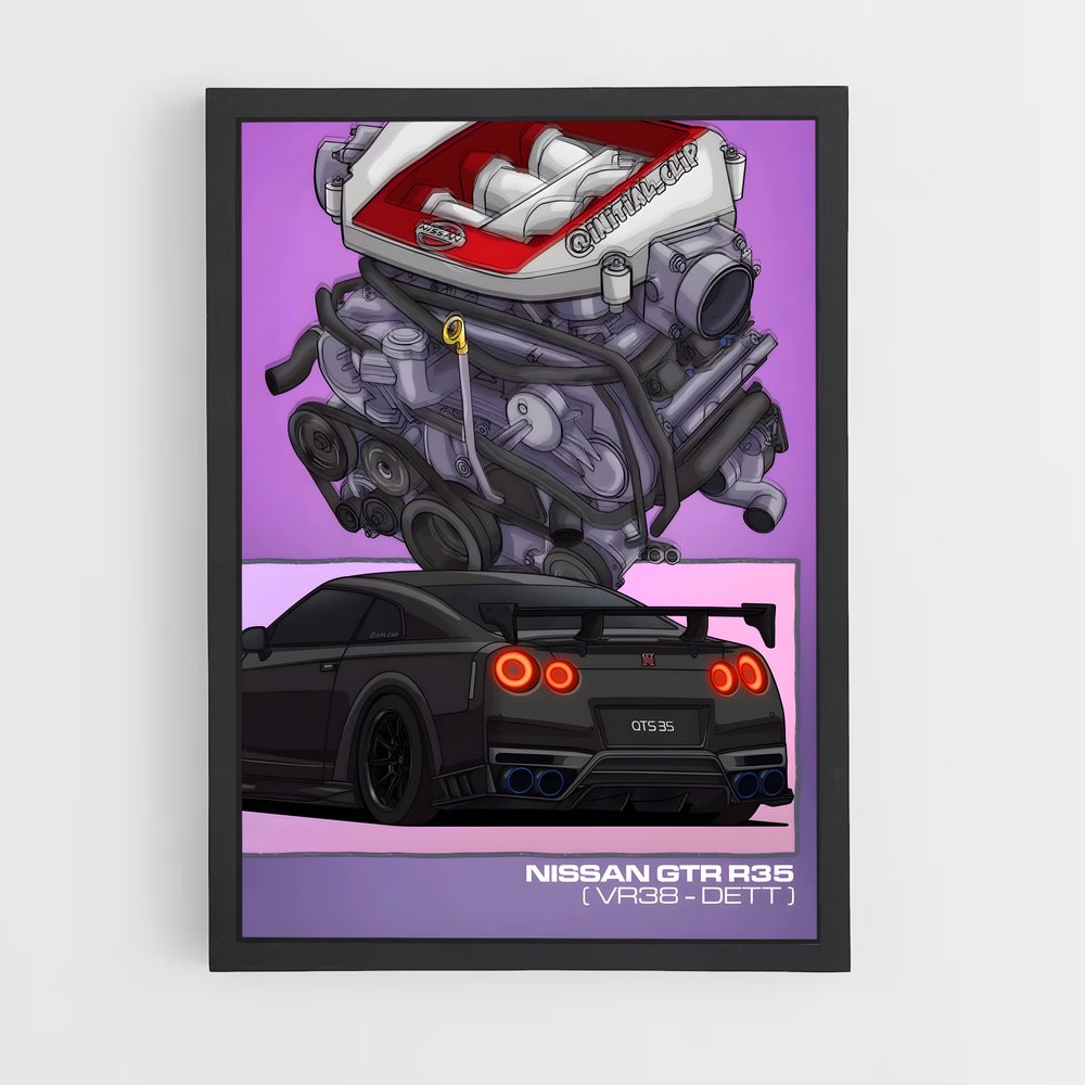 Poster GTR Nismo Racer – affiche Nissan (vue 2)